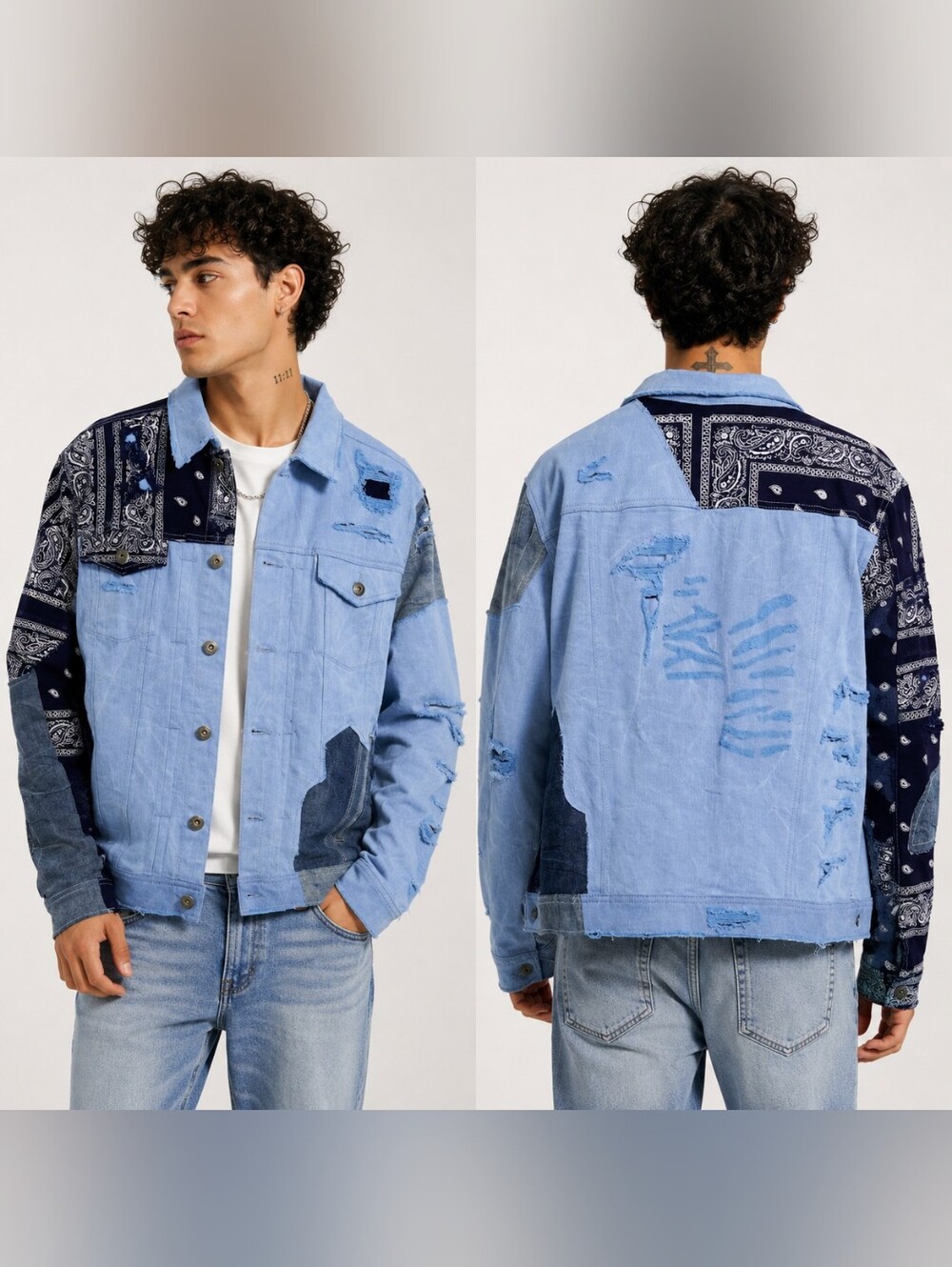 Jordan Craig Mens Legacy Edition Denim Jacket Size Medium